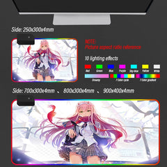 In The Franxx RGB Gaming Mouse Pad