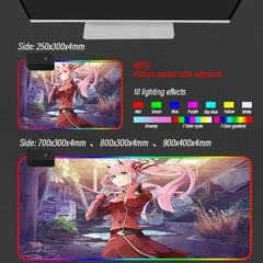 In The Franxx RGB Gaming Mouse Pad