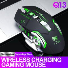 Wireless Mouse Charging Gaming Mouse Mute Backlit Mouse Mechanical